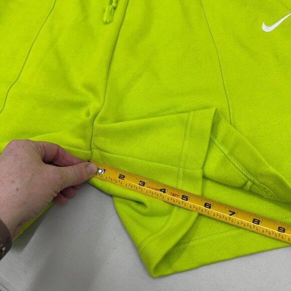 Nike Essential Fleece High Rise Atomic Green Shorts DM6123-321 Womens Medium NEW - Picture 11 of 12